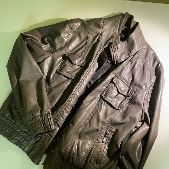 Faux leather jacket - Picture 1 of 6